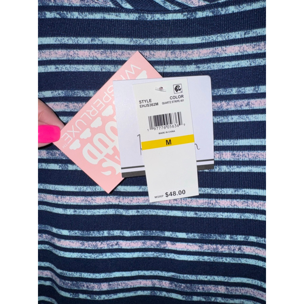 NWT Roudelain Navy Pink Striped Sleeveless Maxi Dress Medium - Picture 4 of 6